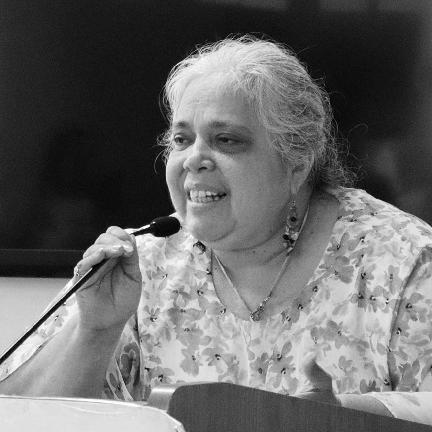 Black and white photograph of Maria Guadalupe Martinez