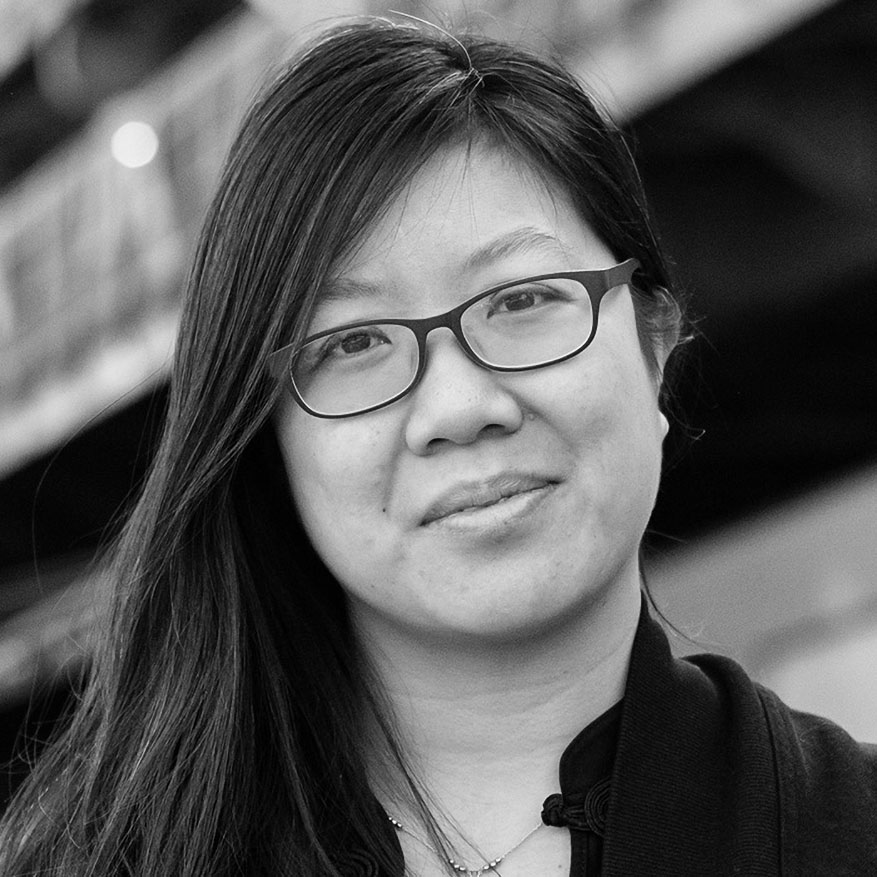 Black and white photograph of Yin Kong