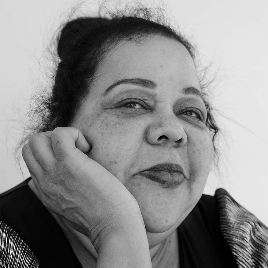 Black and white photograph of Gladys Jones, co-founder of Early Childhood Educators on the Move