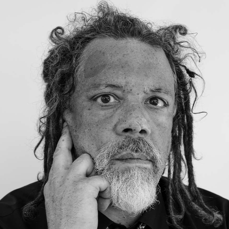 Black and white photograph of Hackett, founder of a new cooperative that turns bakery waste into fuel