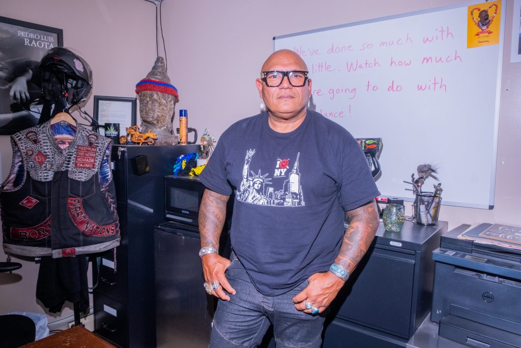 Image of Sam Rivera in his office