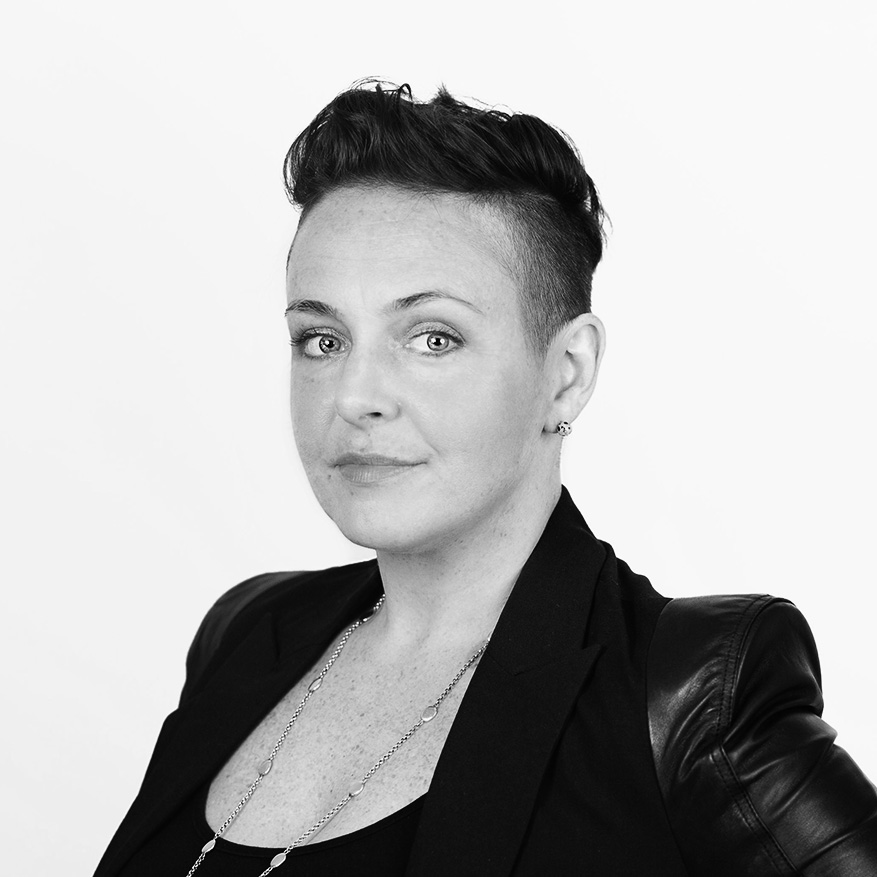 Black adn white image of Diana Adams