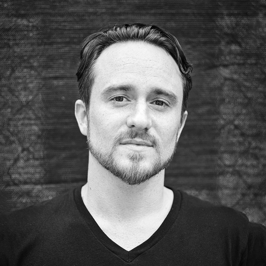 Black and white image of JC Hall