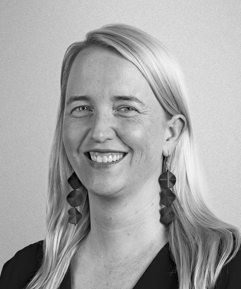 Image of Meghan Finn in black and white